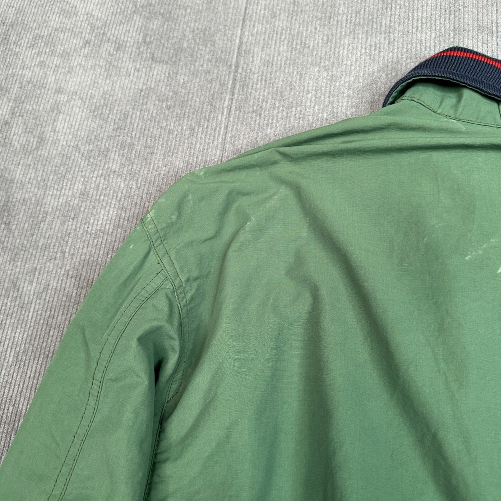 Vintage Burberrys Harrington Bomber Jacket Green Striped Trim Made in Spain - Picture 16 of 16